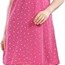 dzzo Women's Cotton Printed Knee Length Nightdress-picture-2