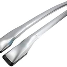 Panewaj Drill Free Roof Rails (Type O.E) Exclusive Car Stylish Sporty Looks ABS Both Legs Roof Rails Rack Suitable for (BREZZA 2022) (Black)-image-36