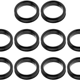 Generic 10Pcs Finger Ring Grips Inserts for Barber Hairdressing Shear Scissors Balck-image-31