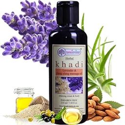 Khadi Rishikesh Ayurvedic Lavender Ylang Body Oil For Full Body |Women,Men| For Winter|Glowing Skin|Deep Moisturizing | Nourishing |Skin Toning| Best For Winter Season-210ML,लैवेंडर बॉडी मसाज ऑयल,-image-8