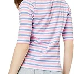 max Women's Striped Regular Fit T-Shirt-picture-0