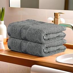 Kuber Industries Pack of 2 Cotton Hand/Face Towels For Men & Women | Easily Washable | Workout Gym Napkins For Men | Pocket Towel - Grey-image-47