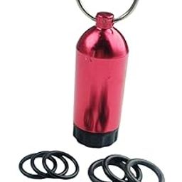 CALANDIS Mini Dive Tank Keychain 8x2.2cm for Regulator and Valve Accessory 12 O Rings Red | Boots, Booties | Fins, Footwear & Gloves-picture-31