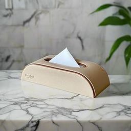 Mason Home Vegan Leather Naples Taupe Car Tissue Box - 1 Piece - L 10.5" x B 4.5" x H 3" | Paper Napkin Holder | Tissue Case - Holder - Dispenser - Organizer | Home - Office - Table - Desk-image-29