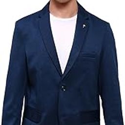 Men's Teal Solid Single-Breasted Blazer-EX-3022_Teal-image-16