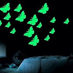 Monk wish Butterfly Radium Glow in The Dark Wall Stickers for Kids Room and Decoration-image-62