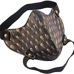 THE STYLE SUTRA® Punk Masquerade Mask Motocycle Anti Dust Mask Half Face Gothic Rivet Golden | Clothing, Shoes & Accessories | Costumes, Reenactment, Theater | Accessories | Masks & Eye Masks-image-50