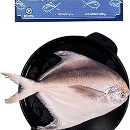 Naik Whole White Pomfret | 2Pcs (500-600g) | Frozen-image-94