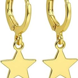 Dangle Star Earrings for Women & Girls | Lightweight | Anti Tarnish | Aesthetic Jewelry | Accessories for Everyday Wear |-image-8