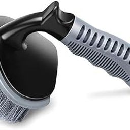 NEGOWAS T-Type Car Tire Cleaning Brush Scrubber with Antislip Handle Multi-Functional Cars Tyre Wheel Rim Hub Washing Cleaner for Cars-image-37