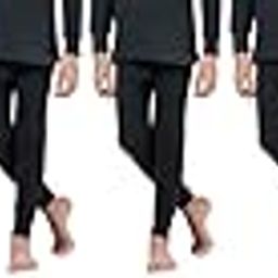 Girls Blended Cotton Thermal Trouser (I/E) Full Pant Inner Bottom Winter Wear for Kids and Baby (Pack of 9) (8 Yr to 9 Yr) (BRBRBRBKBKBKBKBKBK)-image-91