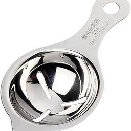 MIANKU Egg Separator Premium 304 Stainless Steel Egg Yolk Separator, Dishwasher Safe, Professional Egg White Separator Tool for Making Cake, Egg Custards, Egg Divider, Mayonnaise and More… (Set of 1)-image-10