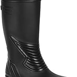 Men's Lightweight Gum Boots | 15 inch Black Anti-Static, Anti Slip, Water-resistant shoes for Labour/Worker Purposes | Safety Boots-picture-18