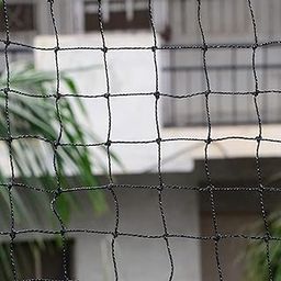 MYVY Bird Control Net/Pigeon Protection Net/Anti Bird Net UV Stabilized HDPE (with Clips & Tying Ropes) - 6x100 FT - Black-28
