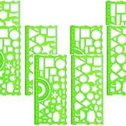 Crackles Geometrical Multi Shape Stencil Spirograph 2 Pc | Geometric Ruler for Art & Craft| Scrapbooking, DIY Projects, Drawing Stencil for Home, School, Office (Pack of 10) Ideal for Return Gifts-image-3