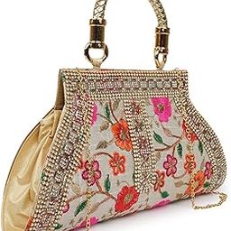 PU Stylish Fashionable Fancy Design Clutch Gold Chain Strap Crossbody Bag For Women-image-6