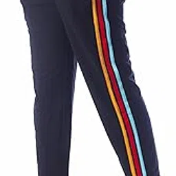 london hills Women's Cotton Blend Regular Fit Joggers Track Pants for Women Striped Track Pants-picture-44