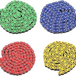Fashion My Day 428H Motorcycle Drive Chain for Beach Car Dirt Bike Off-Road Motorcycle Red-image-4