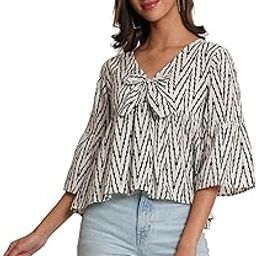 Jaipuri Cotton Printed Peplum Kimono Sleeves Top for Women-17