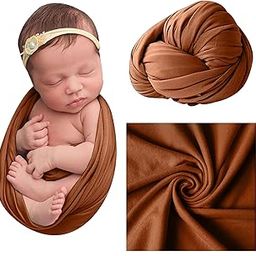 BABYMOON Baby Photography Props Stretch Without Wrinkle, Anti-Pilling, Breathable Blanket Swaddle Wrap-picture-26