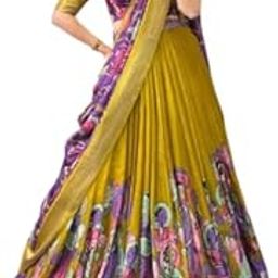 Women's Dola Silk With Kalamkari Print Lehenga Choli Seet-picture-26