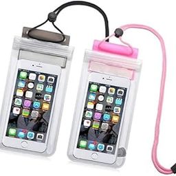 SR Waterproof All Mobile Phone Pouch Rain Cover for All Types of Phone Transparent (Pack of 2)-21