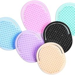 SSKR Hand Grip Hair Shampoo Massage Comb Flat Brush for Men And Women - Pack of 6 (Multicolor)-picture-6