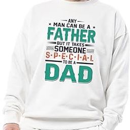 Funny Unisex Sweatshirt Any Man Can Be a Father Special Dad Gift, Cool Father's Day Present Dad Hoodie, Comfortable Casual Wear-image-27
