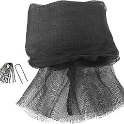 Green Vista 3/4 Inch Mesh Quality Landscape Pond Netting - 10' x 7' with 6 Steel Stakes-image-7