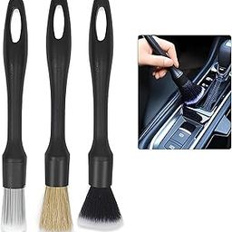 Car Duster Brush Set,Fine Bristle Brushes for Car Interior Detailing, Soft Bristles Cleaning Brush Dusting Tool for Dashboard, Wheel, Window, Keyboard, Air Conditioner-image-36