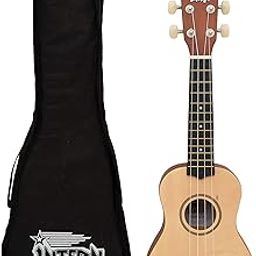 Intern INT-UK21LD-NT Concert Ukele with Bag (Natural)-14
