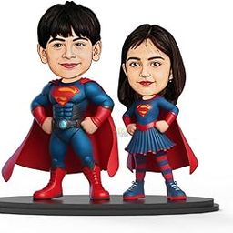 Avataar Studio Personalized Gift for Kids, Brother, Friends, Character Caricature Photo Frame Unique Design Customized Gift for Friends & Family Return Gift (SuperHeroes Stand)-27