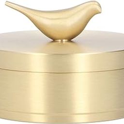 Gold Ashtray, Sturdy Durable Vintage Ashtray Brass Widely Used for Office (S)-image-31