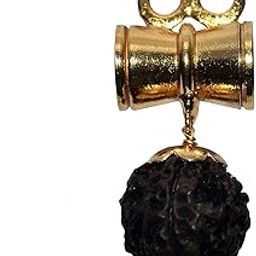 Gold-Plated Religious Jewellery Brass Kavach Rudraksha Lord Shiva Trishula Damru Locket Pendant for Men and Women-image-58