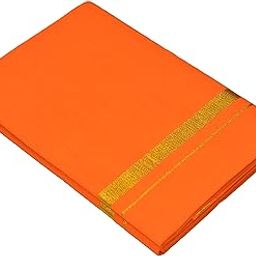 Men's Jari Border Dhoti 100% Pure Cotton/Length 2.0mtr-image-92