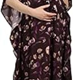 Women's Maternity Kaftan, Long Loose Fit Dress-picture-23