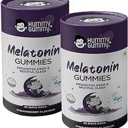 Hummy Gummy Melatonin Gummies with No Added Sugar (30 Count) – Melatonin Liposomal Yummy for Men & Women – Supplement for Sleep (Strawberry flavour) (60 Gummies)-image-53