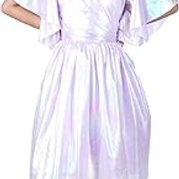 Half Sleeve Round Neck Frock for Girls (Style - AKO44) Pink-image-56