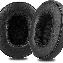 Street27® Extra Thick Earpad Cushions Compatible with Skullcandy Crusher 3 / Hesh 3 / ANC/Crusher Wireless/Evo Headphones, Protein Leather & Soft Memory Foam Ear Pads for Headphone - Black-32