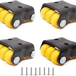 MHS Nano Mini Sixer Caster Wheels with Screws, 200 KG Load Capacity, Set of 4 - Heavy-Duty and Smooth Rolling-21