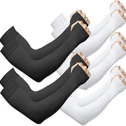 UV Protection 5 Pairs Arm Sleeves for Men & Boys – Summer Cooling Full Hand Sleeves for Cricket, Cycling, Driving, and Outdoor Sports – UPF 50+-image-18