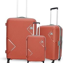 Kamiliant 3 Pc Set 55 Cms, 68 Cms & 79 Cms Small, Medium & Large Set of Hard Sided 4 Wheels Spinner Trolley Bags (Rust)-1