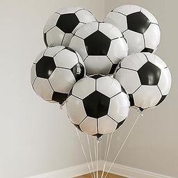 Party Propz Football Balloons For Birthday - Set of 6 Pcs (18 inch) Football Balloon For Decoration | Football Theme Decoration | Foil Balloons For Decorations (Foil)-image-29