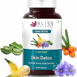 Skin Detox | Blood Purification & Radiant Glow | Enriched with Sea Buckthorn, Evening Primrose, Aloe Vera, Omega 3, Curcumin, Neem & More | Fights Acne & Removes Toxins - 60 Veg Tablets.-7