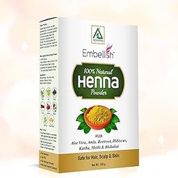 Aplomb Embellish Herbal Henna Organic Powder- Green | Herbal Hair Colour | Natural Henna Powder for Hair | Free From Harsh Chemicals | Suitable for All Hair Types: 100 gm-2