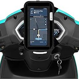 SIAGO SIA11 Premium Mobile Holder for Scooty - Universal Fit | Activa Mobile Holder for Scooter | Water-Resistant Pouch Smoky Black-25