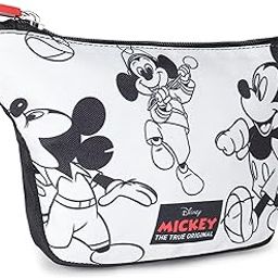Disney Mickey Mouse Waist Bag | Original Polyester Fanny Pack | Hiking & Trekking Travel/Camping Pouch with Adjustable Strap | Unisex Zipper Lock Bags - Black | Multifunction Stylish Pack-image-45