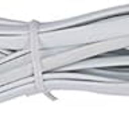 3NH® 6P6C RJ11 Telephone Extension Fax Modem Cable Line 9.8Ft Length White E2G6-27