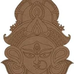 NIYA KRAFTS Wooden Diya Wall Decoration, 10 x 10 cm, Brown, Laser-Cut MDF Design, Indoor Decor-image-84