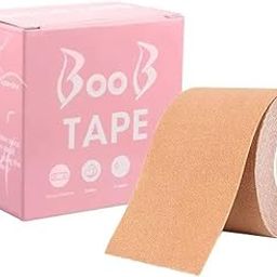 ANESHA Body Tape for Push up & Shape in All Clothing Fabric Dress Types | Waterproof Sweat-Proof Bob Tape Free Size Skin colour Pack of 1-22
